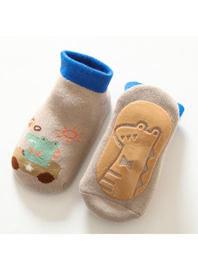 Genaric شراب أطفال من القطن مانعة للانزلاق مع رسومات كرتونية للأولاد والبنات،small 3-36 شهر، موديل 245 - Image 1